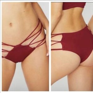 Frankie’s Bikinis Ayla Merlot Bottoms